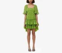 Mini-Kleid aus Chiffon - Größe grün