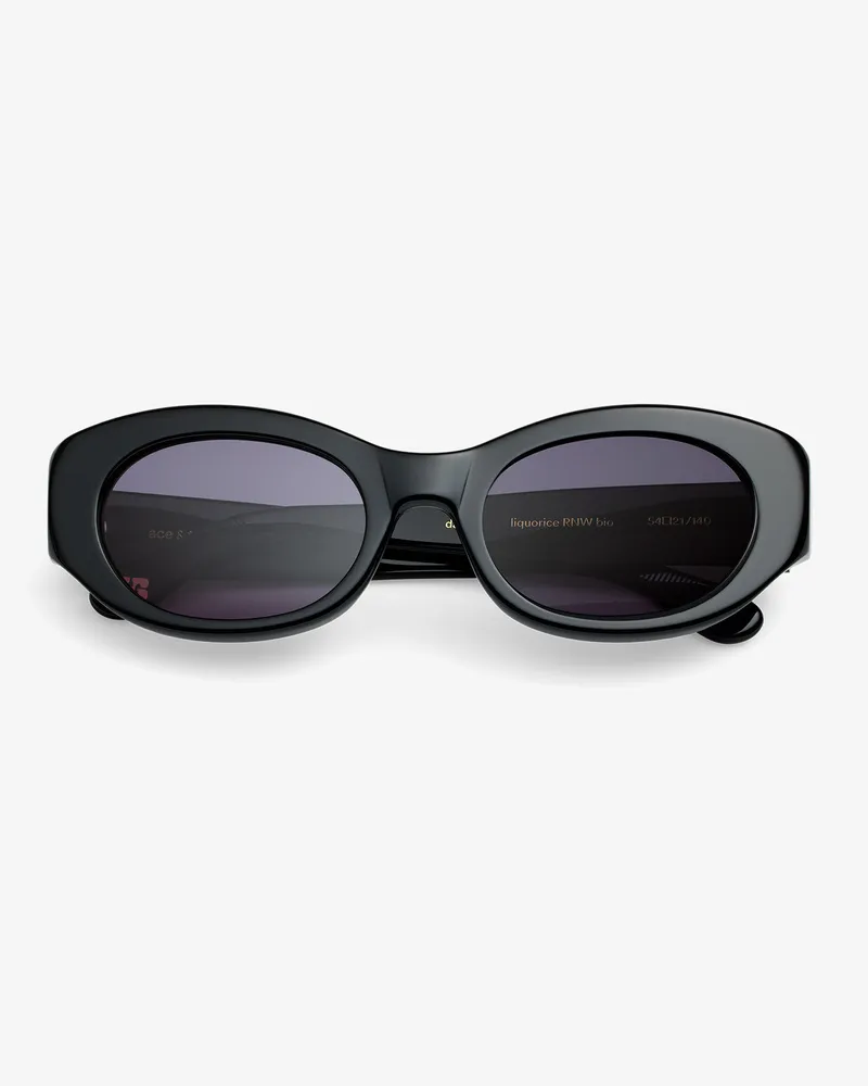 Ganni x Ace & Tate schwarz Dakota Sonnenbrille - Größe Schwarz