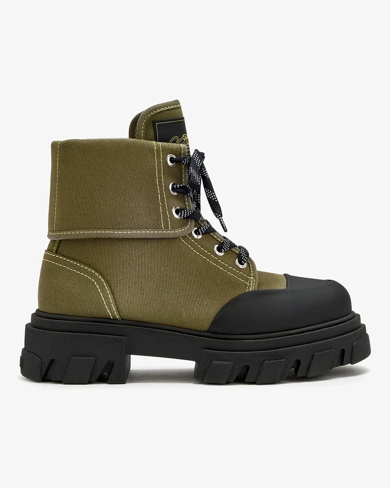 Ganni grün Trail-Schuhe aus grünem Canvas Baumwolle - Größe Grün