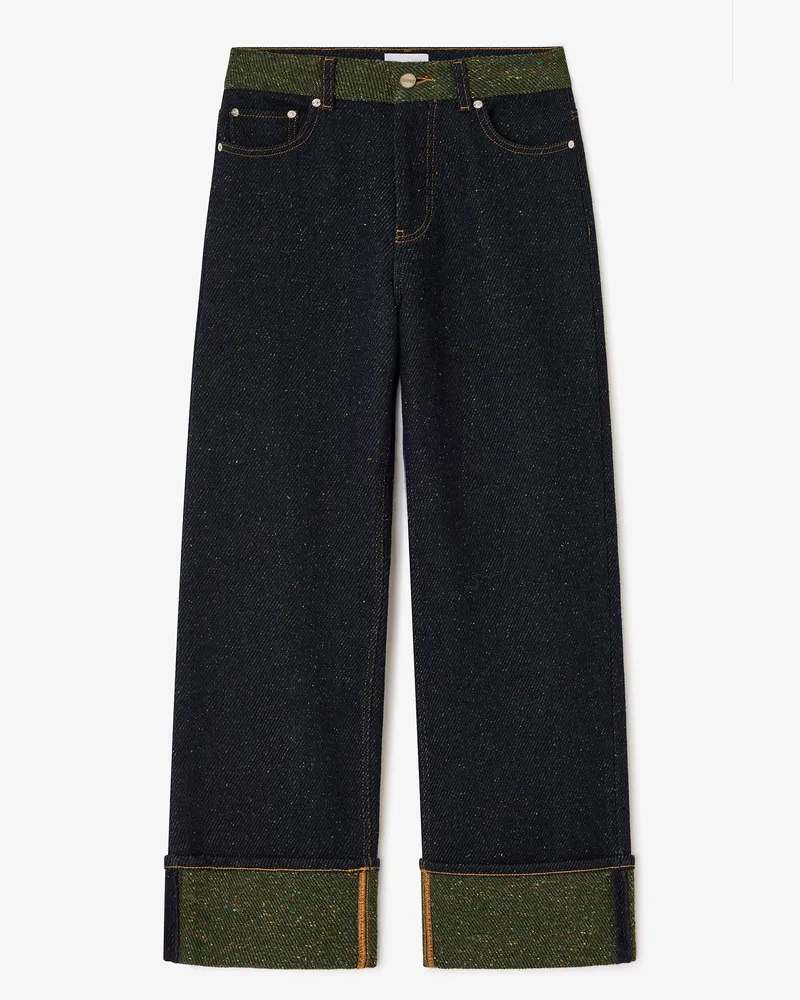 Ganni Baggy-Jeans aus Twill gemischt Gemischt