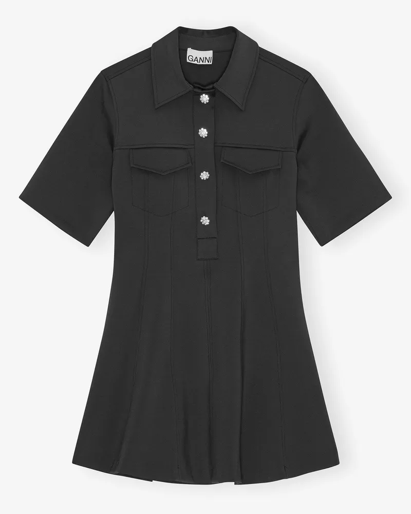 Ganni Kleid aus Neopren in Schwarz - Größe gemischt Gemischt