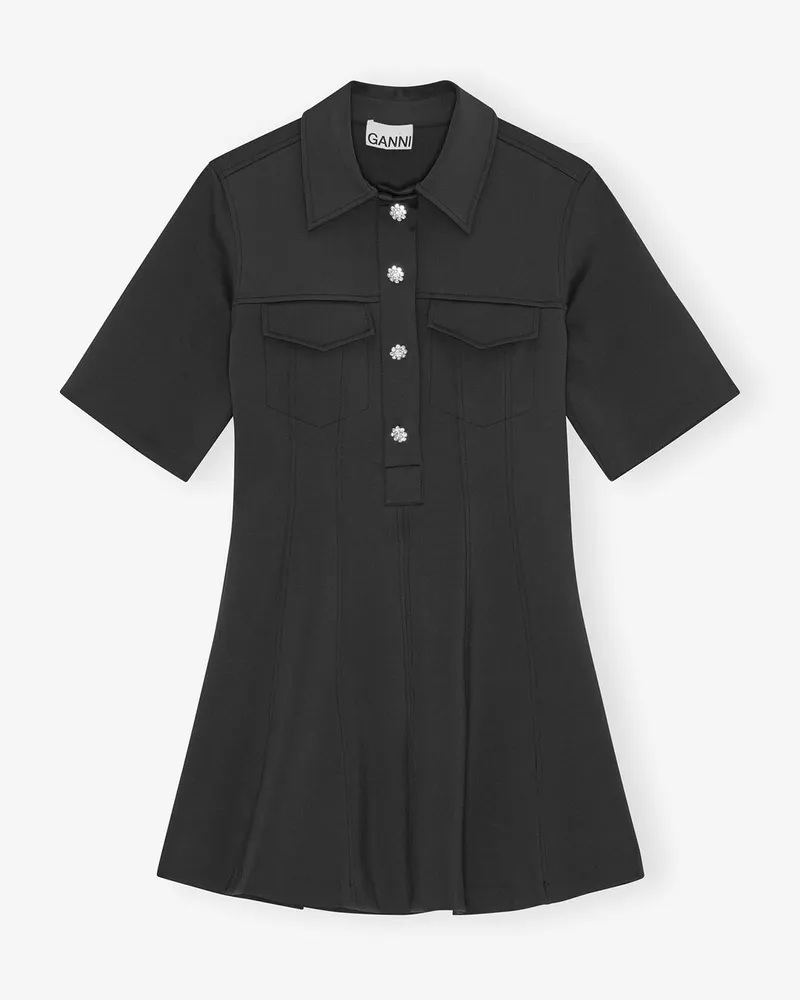 Ganni Kleid aus Neopren in Schwarz - Größe gemischt Gemischt
