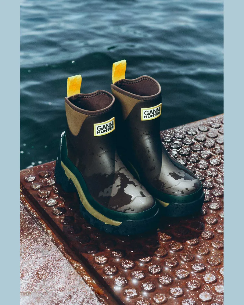 Ganni Balmoral Ankle Boot in Braun - Größe Chocolate Chocolate