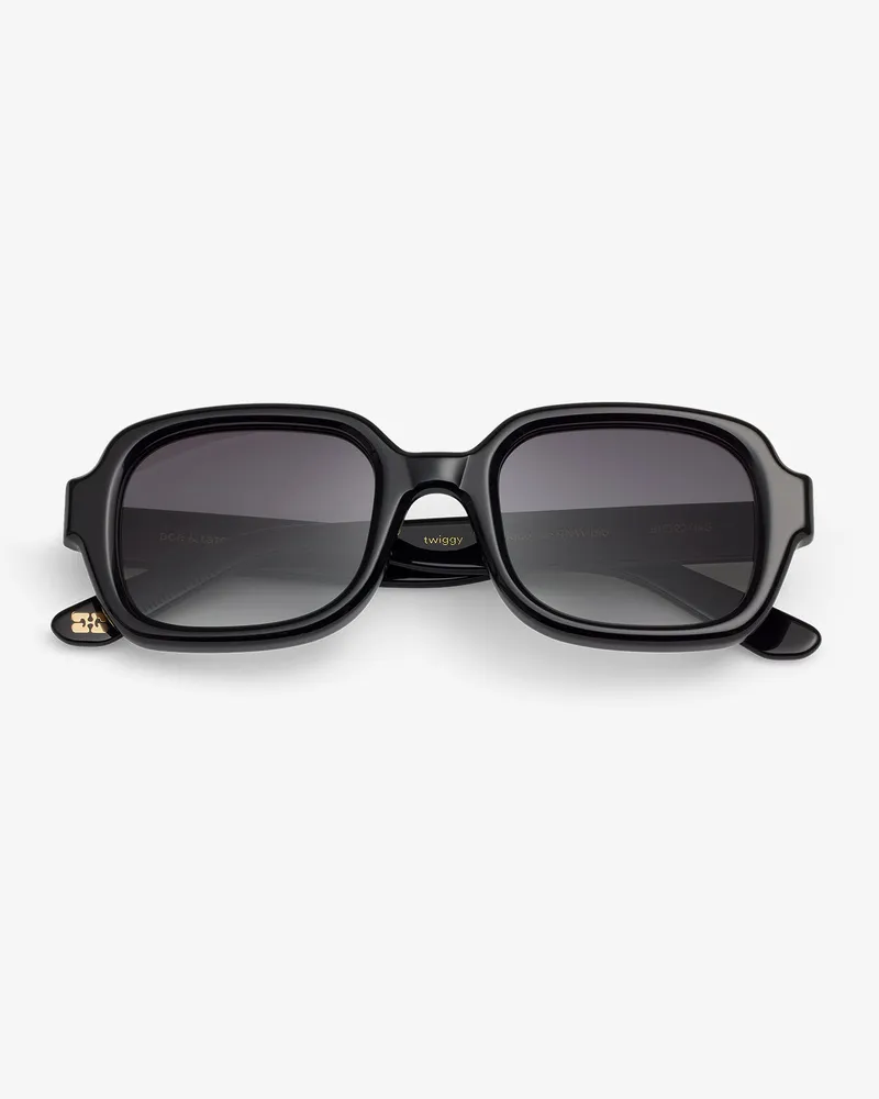 Ganni x Ace & Tate schwarz Twiggy Sonnenbrille - Größe Schwarz