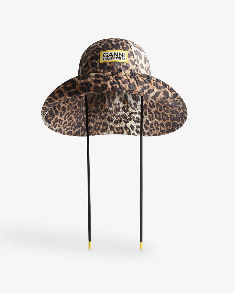 Ganni Wasserfester Bucket Hat - Größe braun Braun