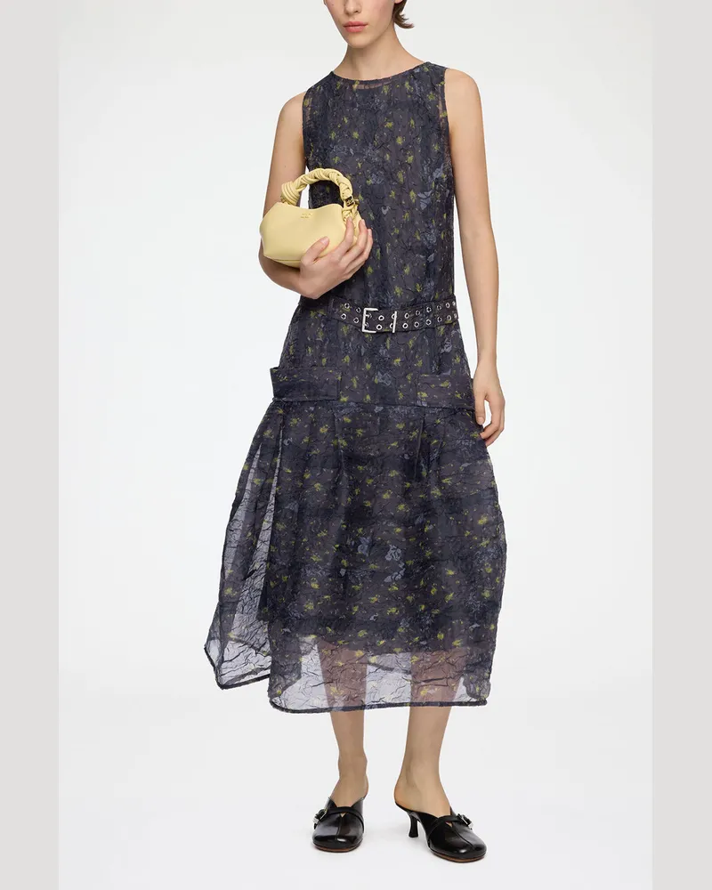 Ganni Kleid aus Shibori-Organza - Größe gemischt Gemischt