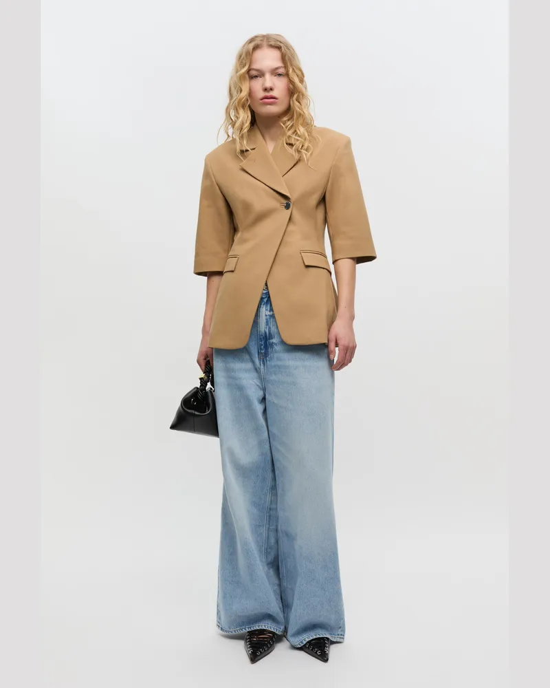 Ganni hellblau Stone Hellblaue Baggy-Jeans Lyocell - Größe Hellblau