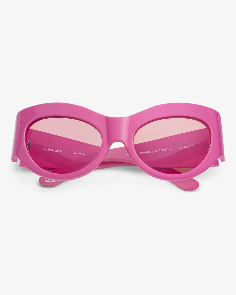 Ganni Trixie-Sonnenbrille Von  x Ace & Tate - Größe rosa Rosa