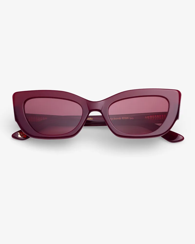 Ganni x Ace & Tate Port Royale Sadie Sonnenbrille - Größe rot Rot