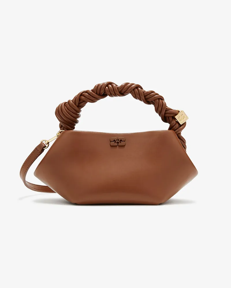 Ganni Mini-Bou-Tasche in Braun Sorrel Horse Sorrel