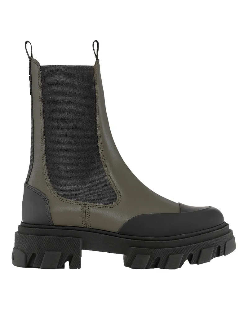 Ganni grün Mittelhohe Chelsea-Stiefel Calf Leather - Größe Grün