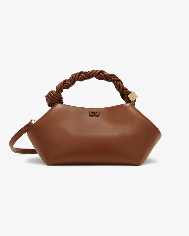 Ganni Kleine Bou-Tasche in Braun Sorrel Horse Sorrel