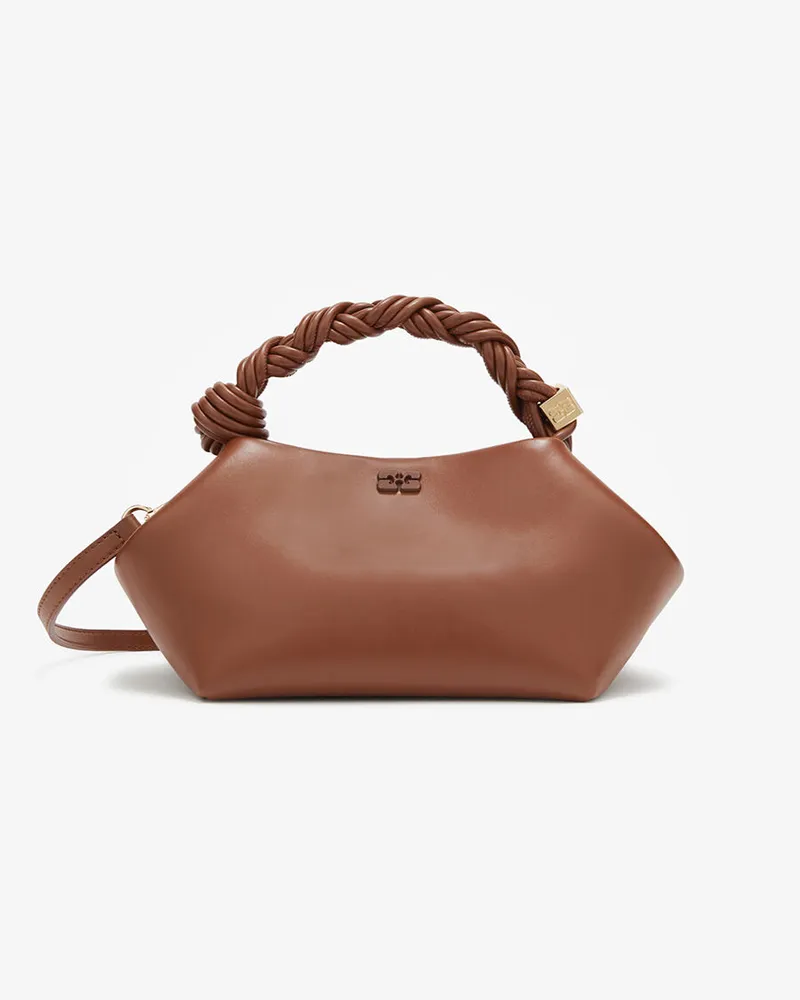 Ganni Kleine Bou-Tasche in Braun Sorrel Horse Sorrel