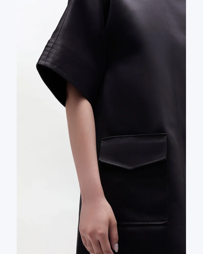 Ganni Schwarzes Kimonokleid - Größe schwarz Schwarz