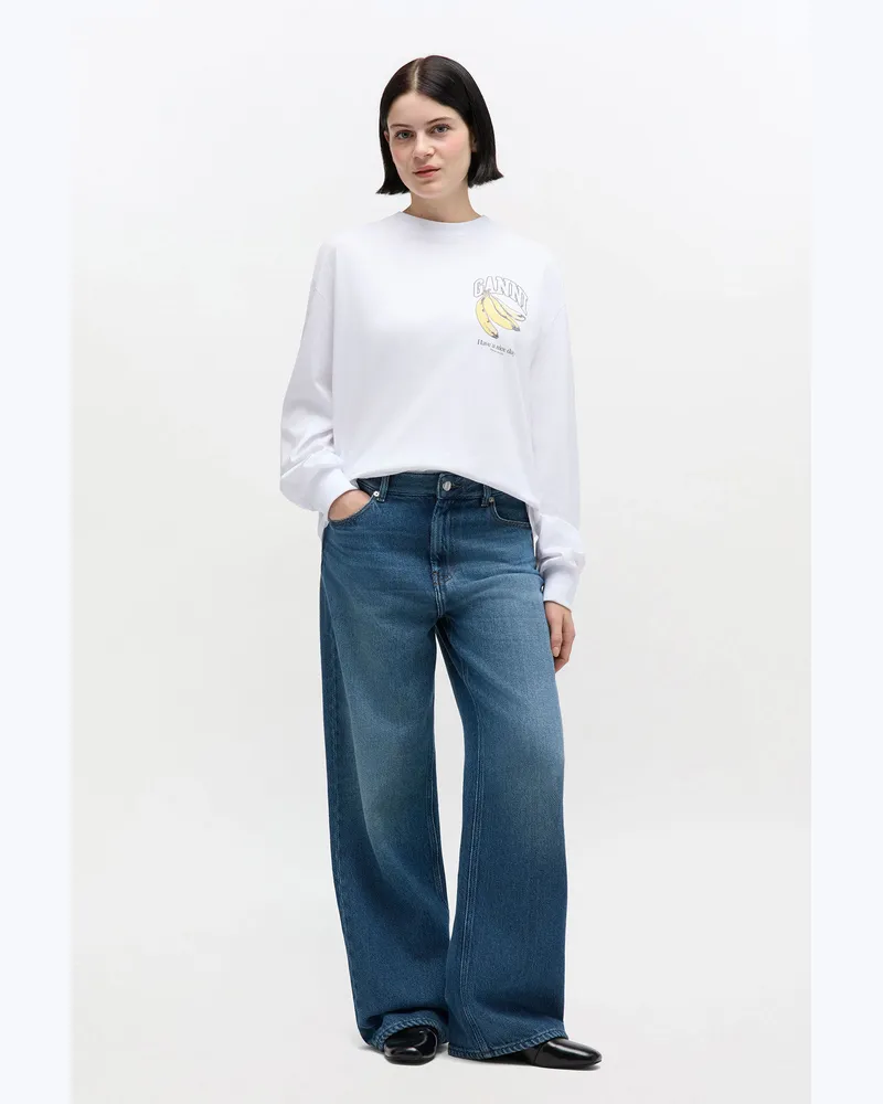 Ganni blau Blaue Izey-Jeans Bio-Baumwolle - Größe Blau