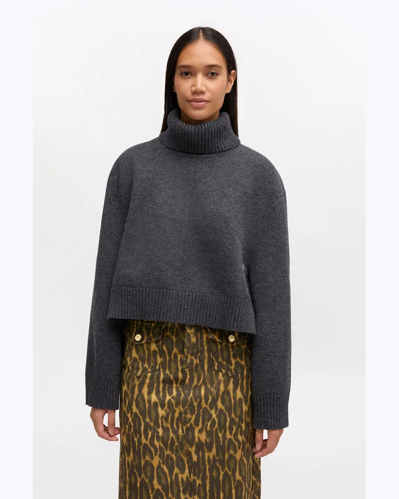 Ganni gemischt Rollkragenpullover aus Wolle - Größe Gemischt