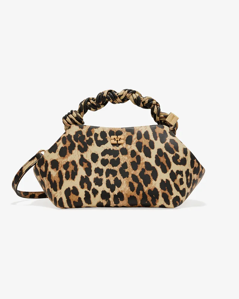 Ganni Leopard Small Bou Bag gemischt Gemischt