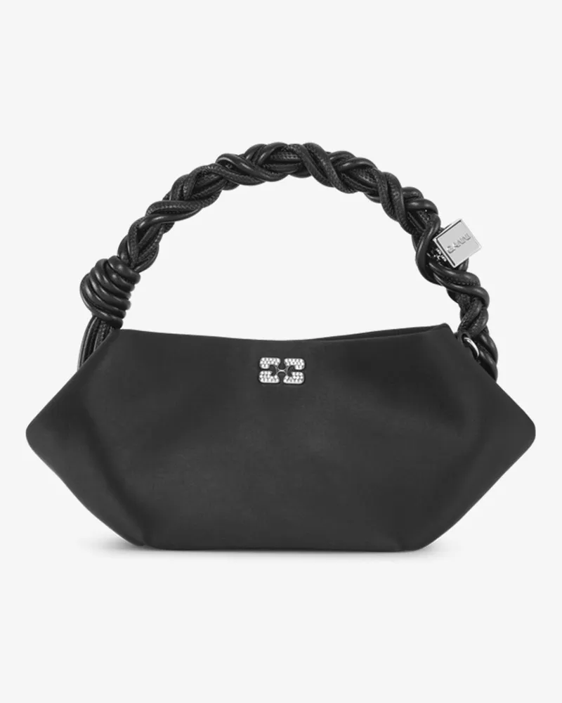 Ganni Schwarze Mini Bou Tasche schwarz Schwarz