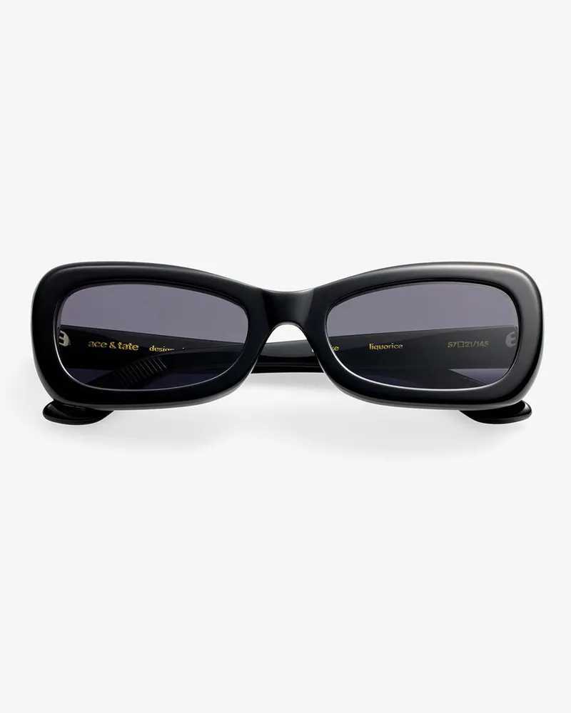 Ganni Brooke-Sonnenbrille von  x Ace & Tate - Größe schwarz Schwarz