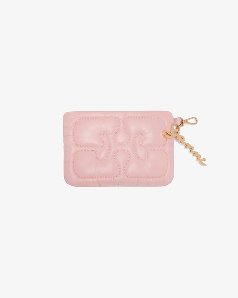 Ganni Gesteppte Re-Tech-Tasche rosa 