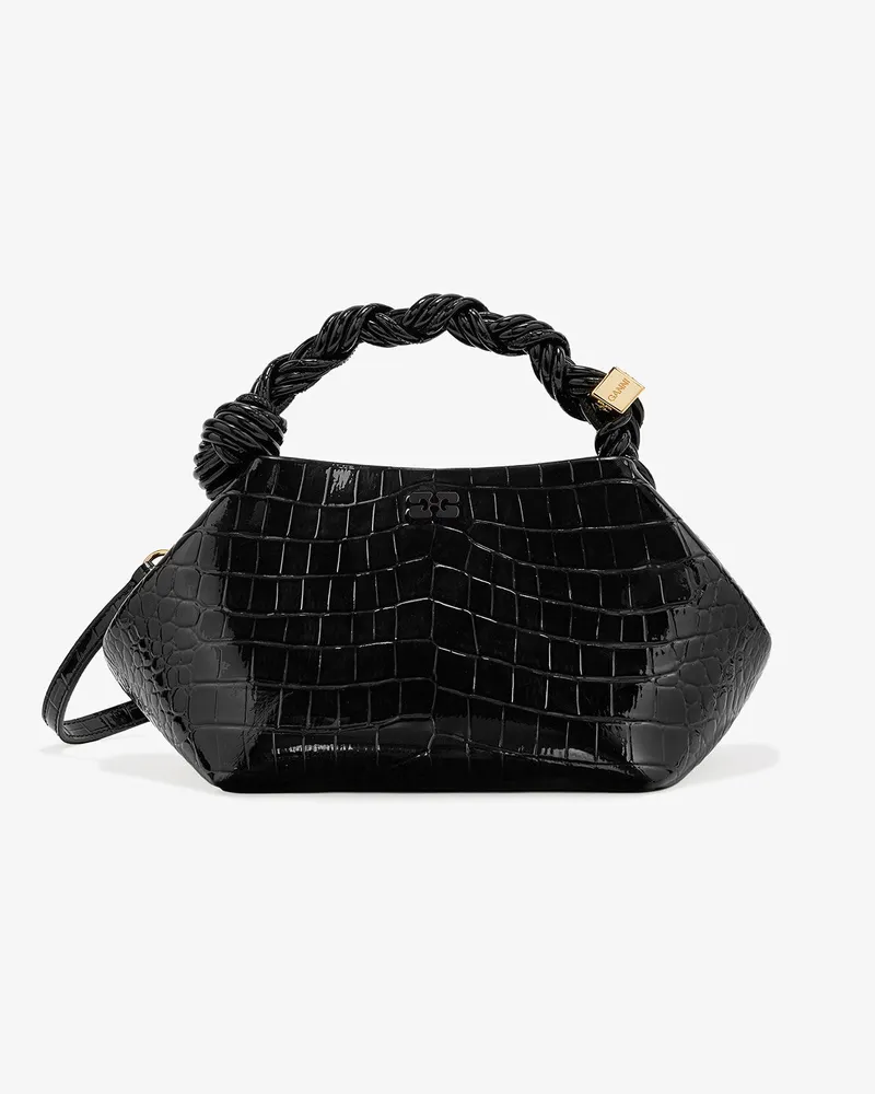 Ganni Schwarze kleine Bou Tasche schwarz Schwarz