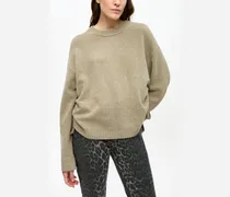 grün Brauner Oversize-Pullover aus Future-Wollmischgewebe Recycling-Wolle - Größe
