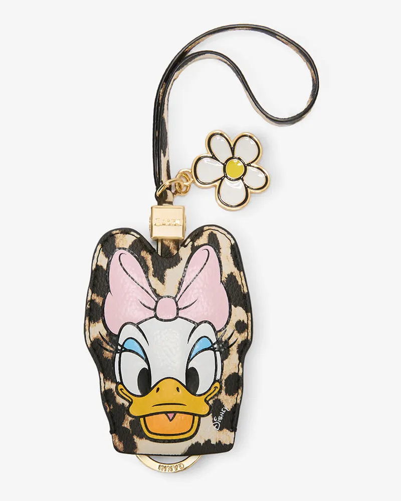 Ganni Daisy-Duck-Leoparden-Schlüsselanhänger braun Braun