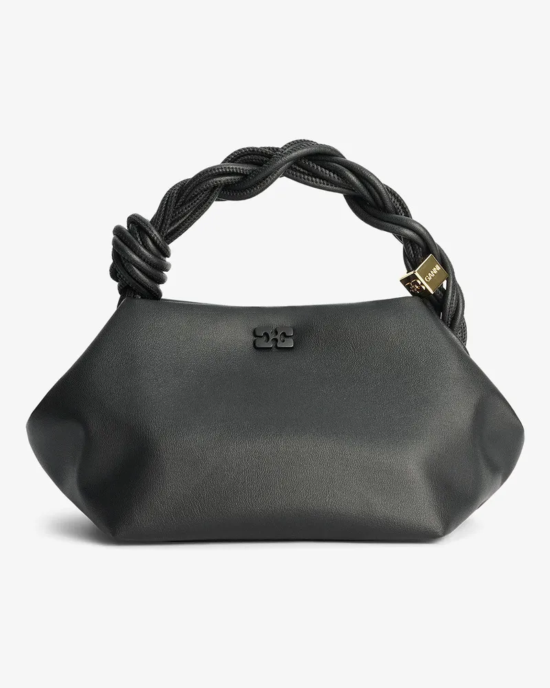 Ganni schwarz Ohoskin Small Bou Bag Schwarz