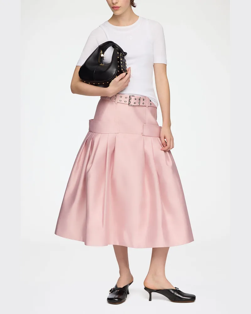 Ganni Rock aus Duchesse-Satin - Größe Potpourri Potpourri