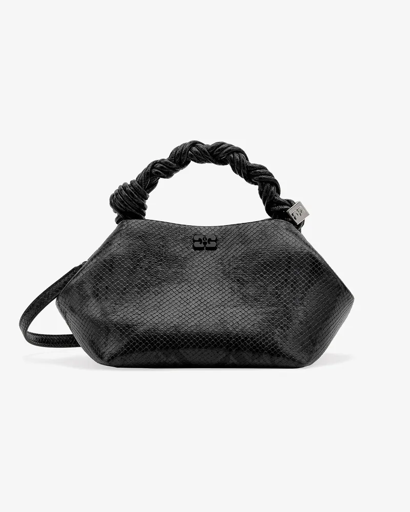 Ganni Kleine Bou-Tasche mit Schlangenprint Croco Croco