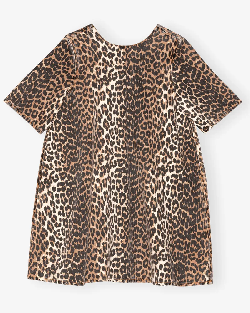 Ganni gemischt Leoparden-Minikleid Baumwolle - Größe Gemischt