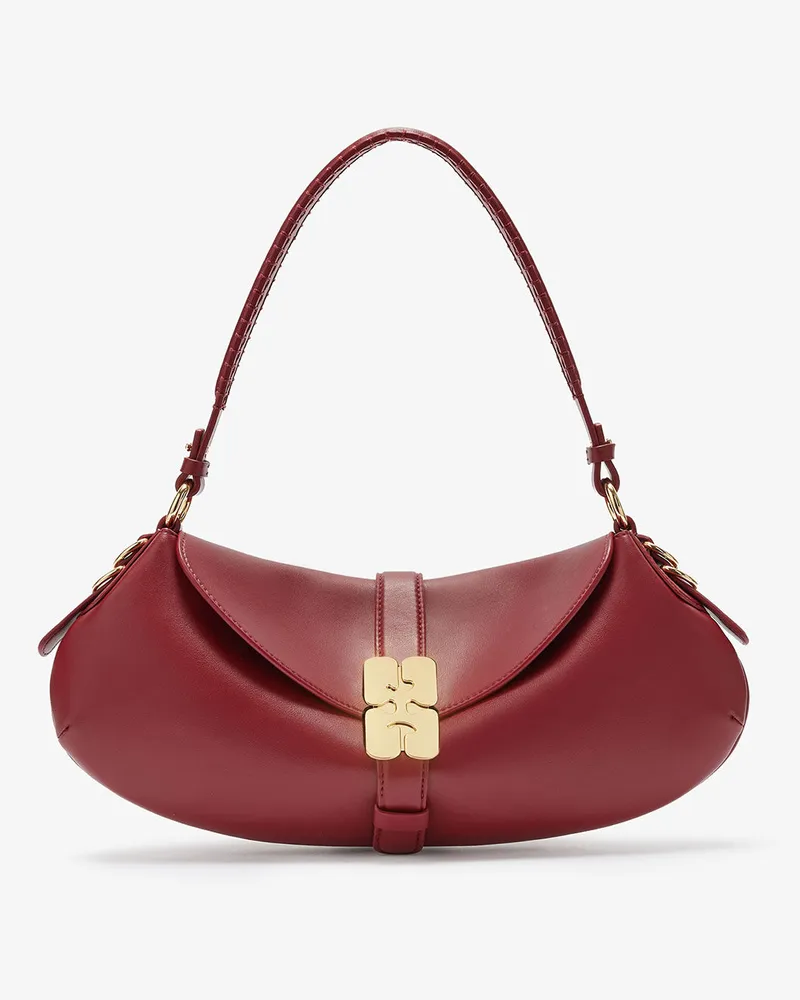 Ganni Rote B-Kat-Tasche Dark rot Rot