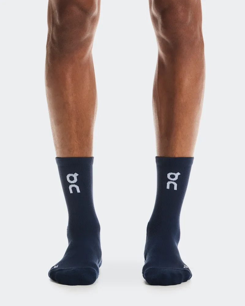 ON Core Run Sock High 2P Navy
