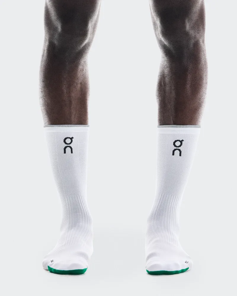 ON Elite Run Sock High White