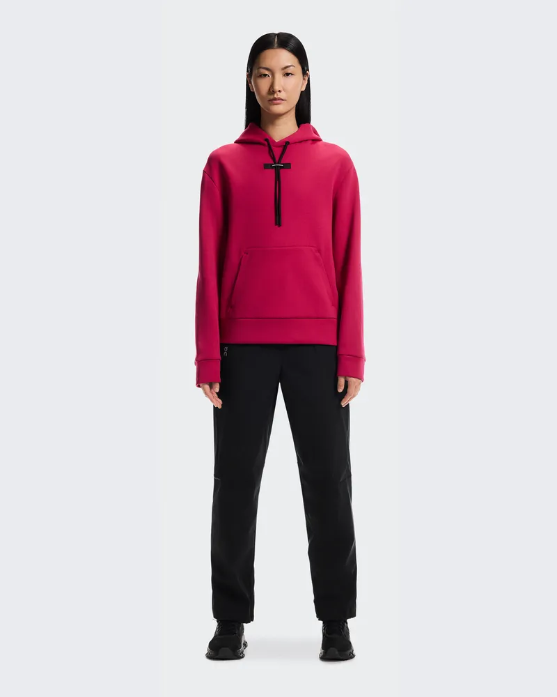 ON Focus Tech Hoodie Grenadine
