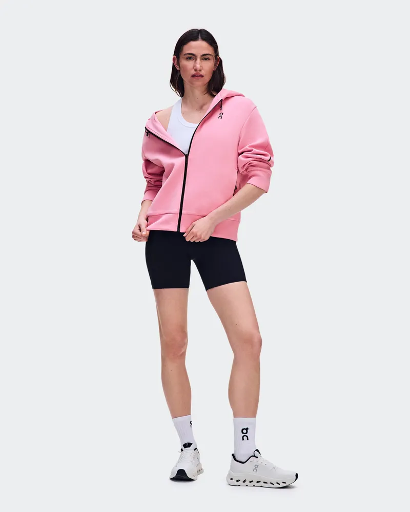 ON Focus Tech Zip Hoodie Pink