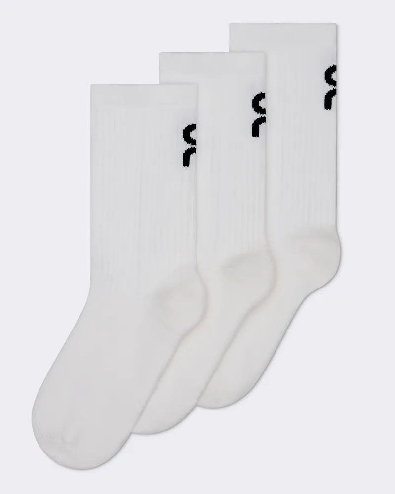 ON Logo Sock High 3P Kids White