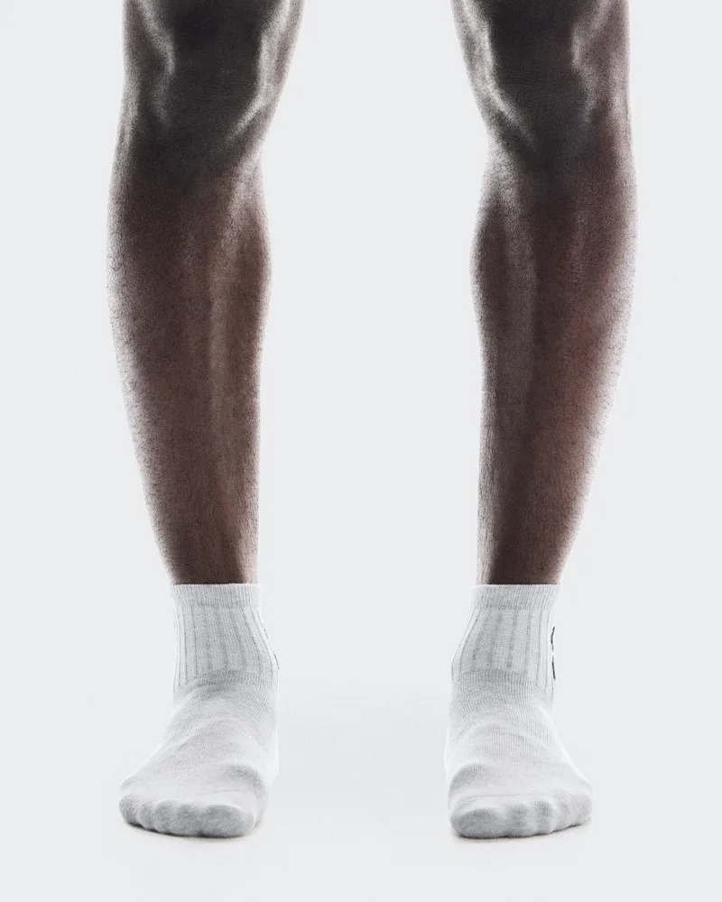 ON Logo Sock Mid 3P Grey