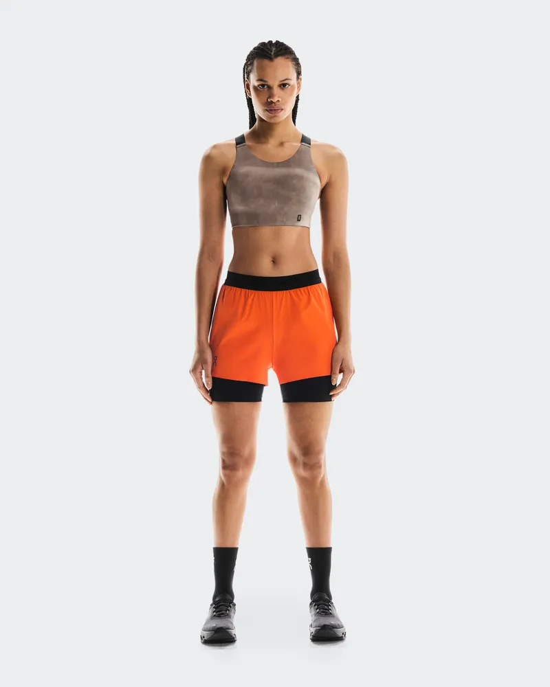 ON Performance Bra AOP Brown