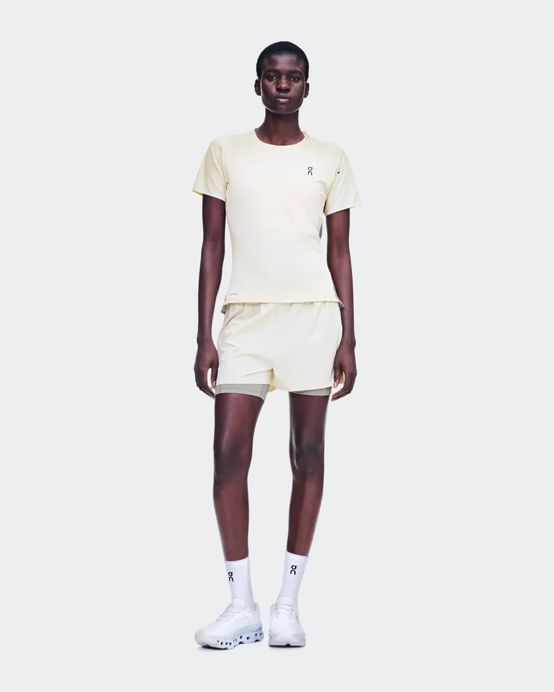 ON 3" Performance 2/1 Shorts Beige