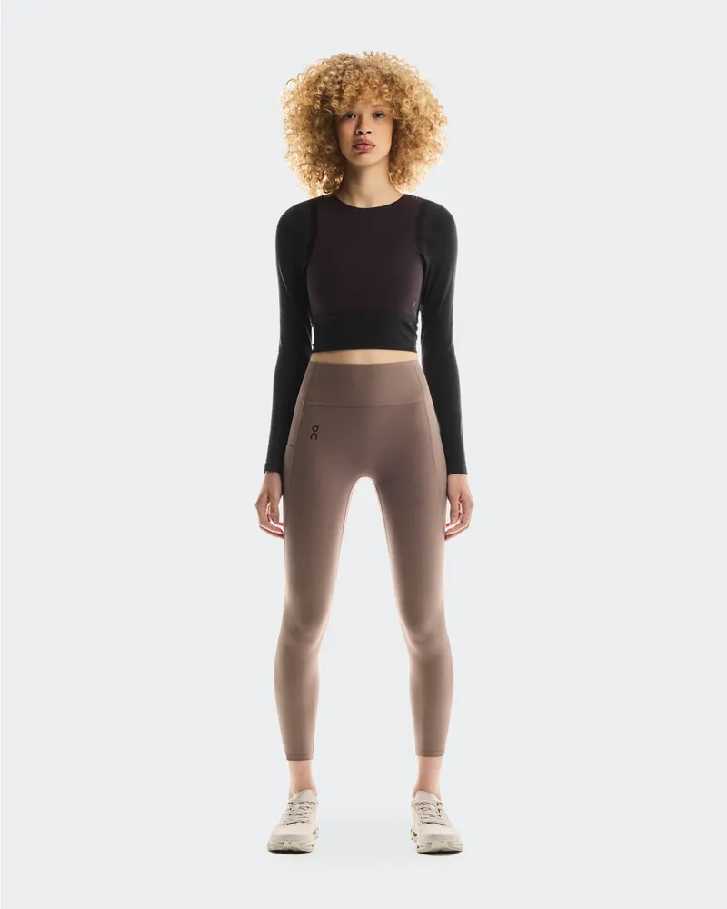 ON Studio Knit Lg-T Crop Black