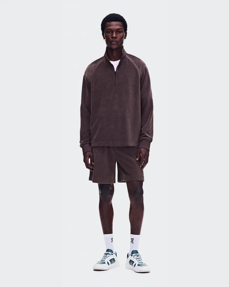 ON Courtside Pullover Terry Brown