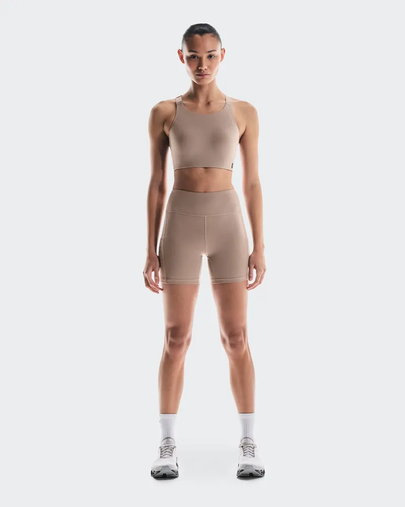 ON Performance Short Tights Brown