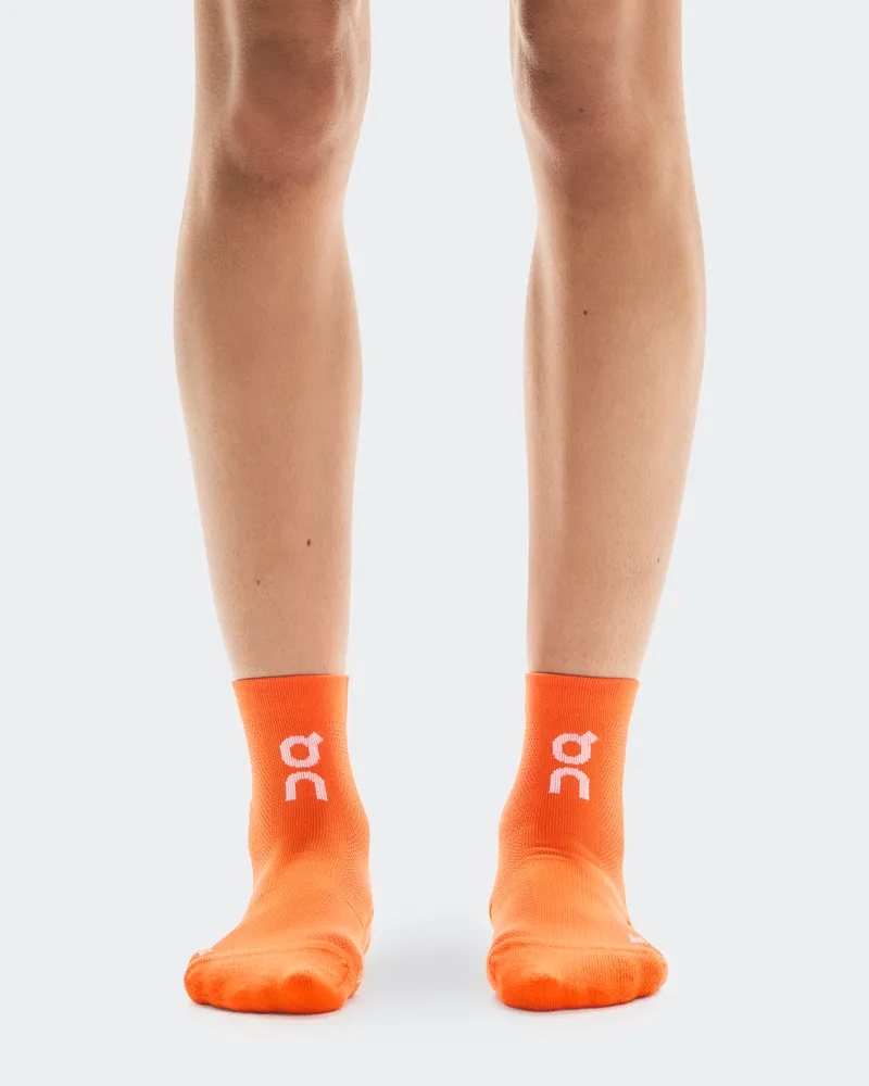 ON Core Run Sock Mid 2P Orange
