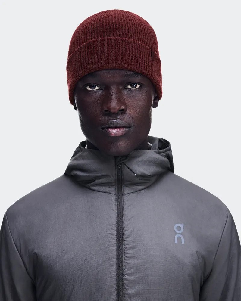ON Merino Beanie Red