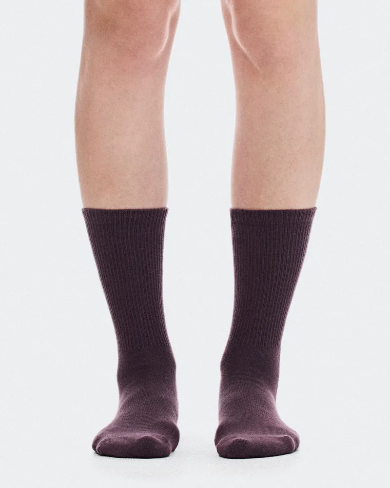 ON Club Sock High 2P Brown