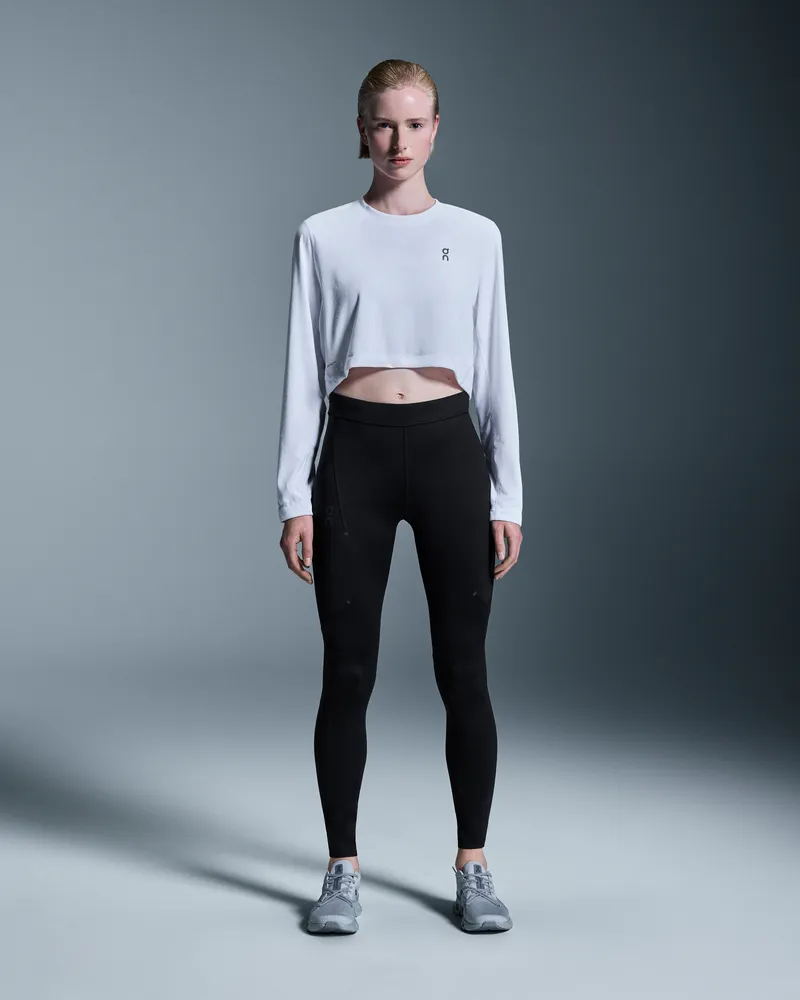 ON Train Lg-T Crop Graphic White