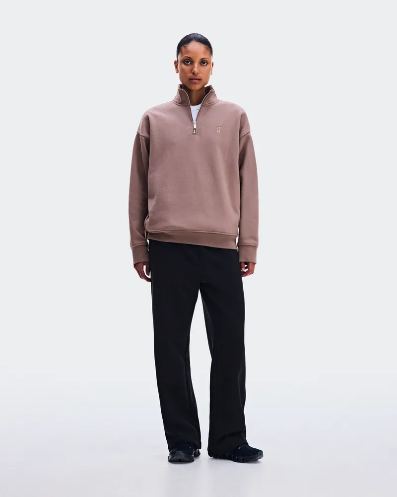 ON Club Collective 1/4 Zip Brown