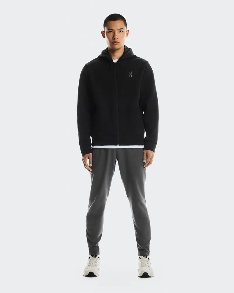 ON Focus Tech Zip Hoodie Black