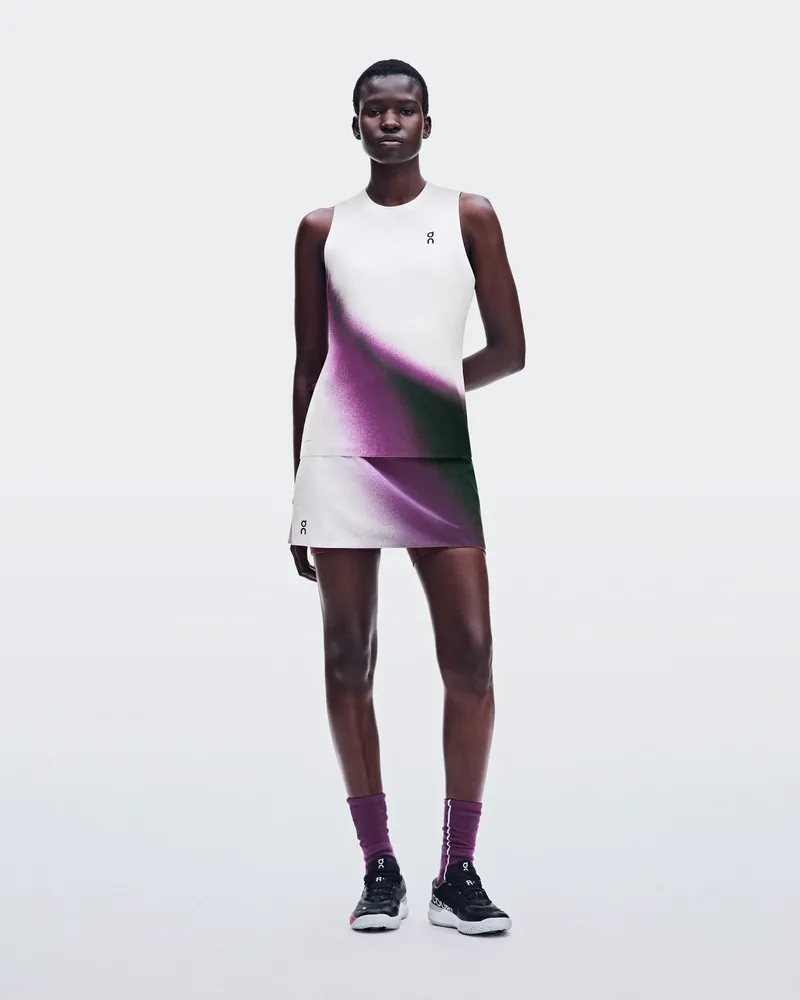 ON Court Skirt Split Swing White
